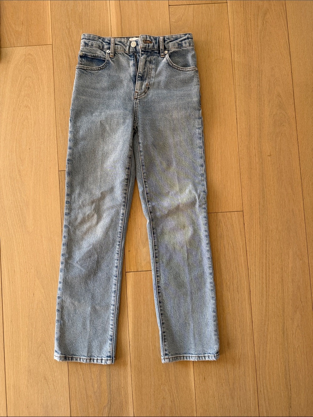 FRAME DENIM Light Blue Straight-Leg Women's Jeans